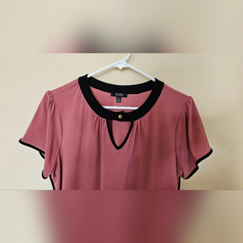 Pink Women's Blouse Size M